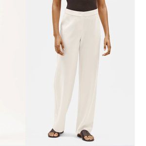 Eileen Fisher Flex Tencel Ponte Straight Pant Ivory NWT Sz. XS